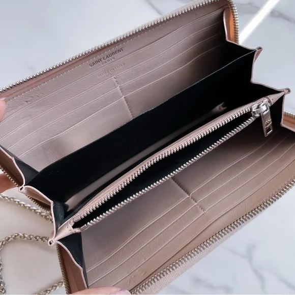 YSL Saint Laurent wallet on chain - Picture 7 of 12